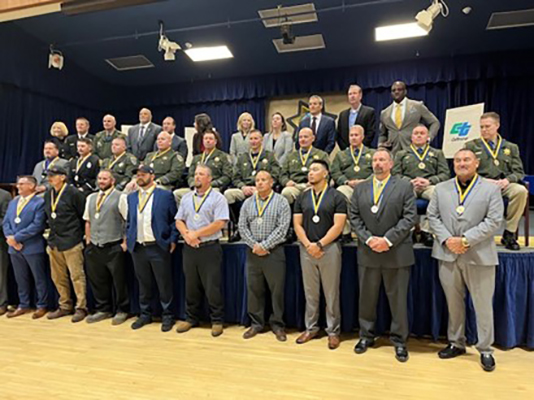 Image of the group of the Medal of Valor recipients